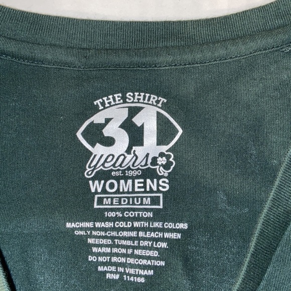 The Shirt 31 Years Notre Dame Fighting Irish V-Neck Short Sleeve T-Shirt - Picture 2 of 4